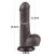 Lovetoy 7'' Sliding Skin Dual Layer Dong Black