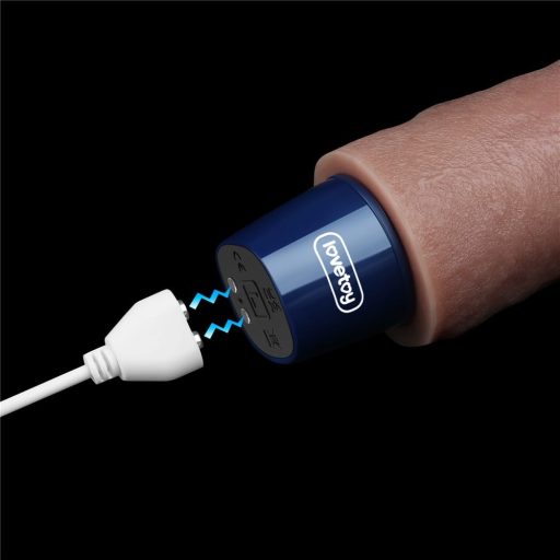 9" REAL SOFTEE - Újratölthető vibrációs dildó (Bőrszínű)