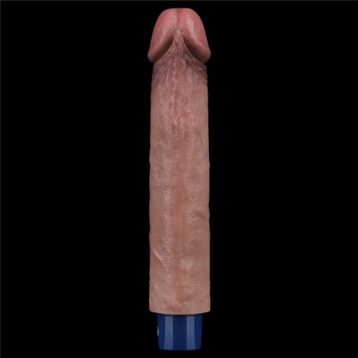 9" REAL SOFTEE - Újratölthető vibrációs dildó (Bőrszínű)