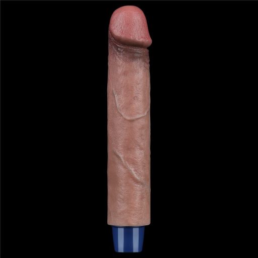 9" REAL SOFTEE - Újratölthető vibrációs dildó (Bőrszínű)