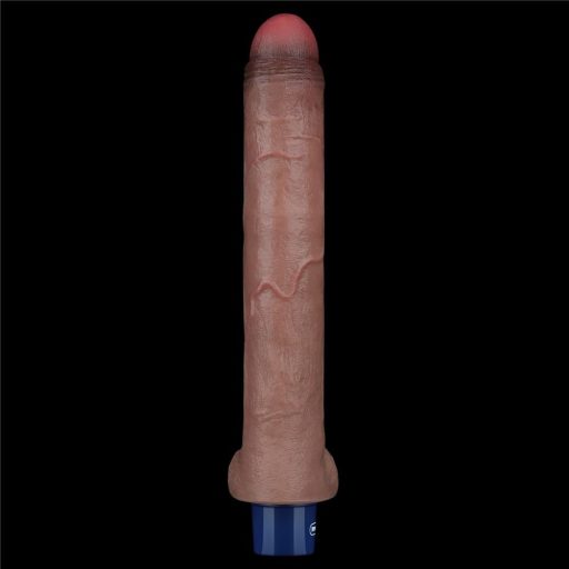 10.5" REAL SOFTEE Rechargeable Silicone Vibrating Dildo
