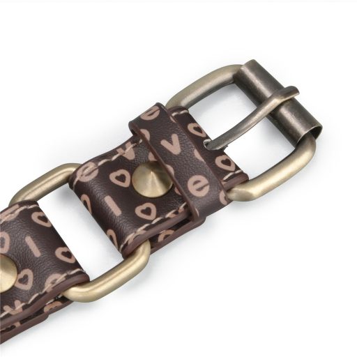 Lovetoy Rebellion Reign Ball Gag - Fém és műbőr szíjas szilikon szájpeckelő (Barna-Fekete)