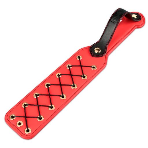 Lovetoy Rebellion 15'' - Piros fűzős paskoló - 44cm x 6,5cm