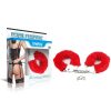  Lovetoy Fetish Pleasure szőrös bilincs (Piros)