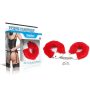  Lovetoy Fetish Pleasure szőrös bilincs (Piros)