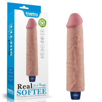   Lovetoy 9.5" REAL SOFTEE Újratölthető realisztikus vibrátor (Bőrszínű)