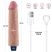 Lovetoy 9.5" REAL SOFTEE Újratölthető realisztikus vibrátor (Bőrszínű)