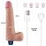 Lovetoy 10" REAL SOFTEE - Újratölthető élethű herés vibrátor - 25 cm (Bőrszínű)