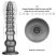 Lovetoy King Sized - extra nagy vibrátor - 32 cm (szürke)