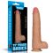 Lovetoy 10 inch Vibrating Power Basics Cock - Újratölthető - Vibrációs realisztikus letapasztható dildó (bőrszínű)