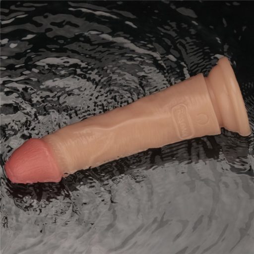 Lovetoy 7 inch Vibrating Power Basics Cock - Újratölthető - Vibrációs realisztikus letapasztható dildó (bőrszínű)