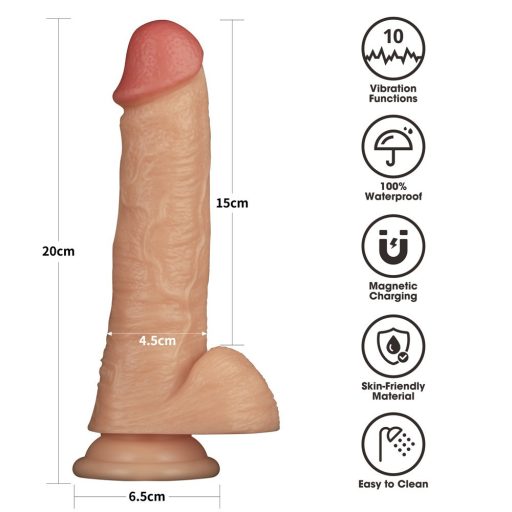 Vibrating Enhanced Strap on Set 8'' L/XL/2XL