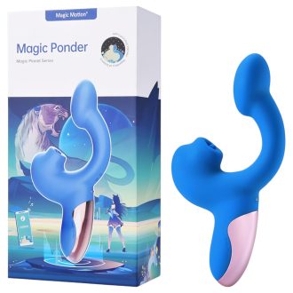   Magic Motion Magic Ponder - 2in1 csiklókaros vibrátor (kék)