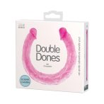   Double Dong Pink 2 - duplavégű élethű dildó - 44,5 cm (rózsaszín)