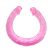 Double Dong Pink 2 - duplavégű élethű dildó - 44,5 cm (rózsaszín)