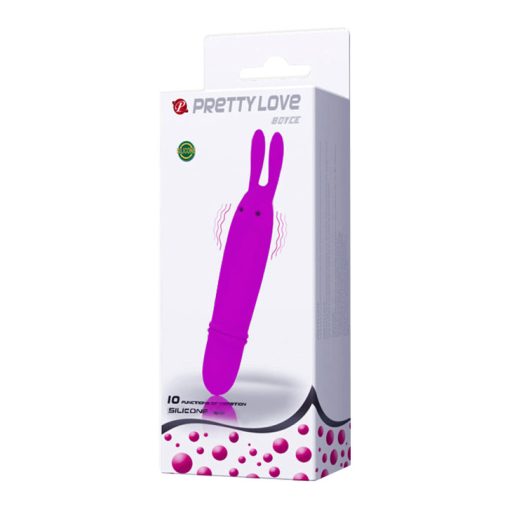 Pretty Love - Boyce nyuszifüles vibrátor 10 féle vibrációval (Pink)