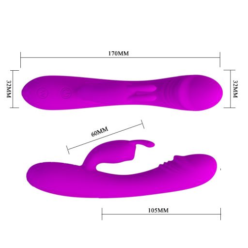 Pretty Love - Hunter Újratölthető USB-s Csiklókaros vibrátor 30 féle vibrációval (Pink)