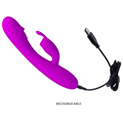 Pretty Love - Hunter Újratölthető USB-s Csiklókaros vibrátor 30 féle vibrációval (Pink)