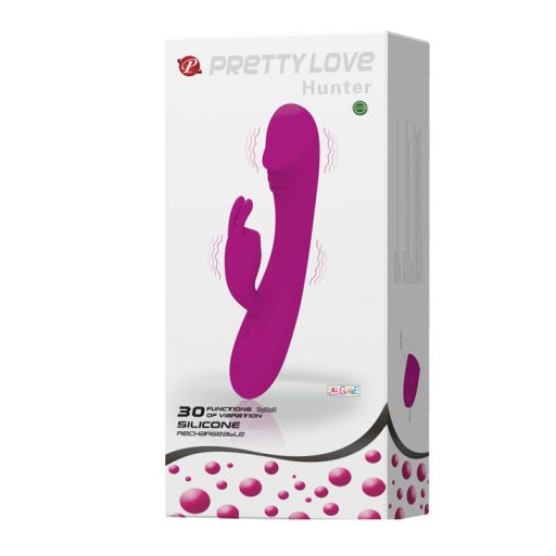 Pretty Love - Hunter Újratölthető USB-s Csiklókaros vibrátor 30 féle vibrációval (Pink)
