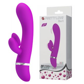   Pretty Love - Bert Csiklókaros szilikon vibrátor 30 féle vibrációval (Pink)