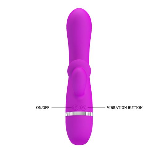 Pretty Love - Bert Csiklókaros szilikon vibrátor 30 féle vibrációval (Pink)