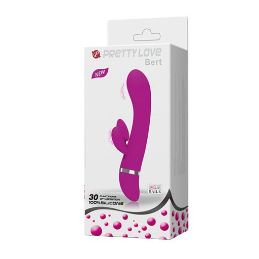 Pretty Love - Bert Csiklókaros szilikon vibrátor 30 féle vibrációval (Pink)