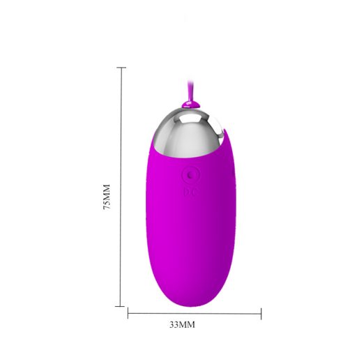 Pretty Love - Berger Távirányítható Újratölthető USB-s vibrációs tojás 12 féle vibrációval (Pink)