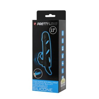 Pretty Love Szilikon péniszköpeny vibrációval - 5.5 inch