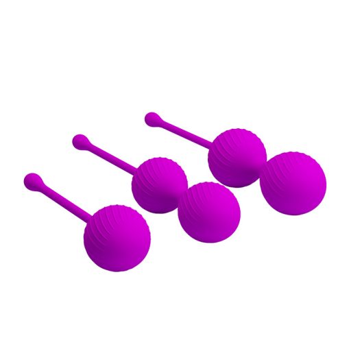 Pretty Love Kegel Ball - 3db-os Szilikon Kegel golyó szett (Lila)