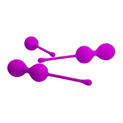 Pretty Love Kegel Ball - 3db-os Szilikon Kegel golyó szett (Lila)