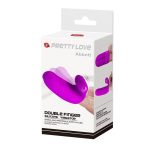 Pretty Love Abbott Dupla-ujj vibrátor (Lila)