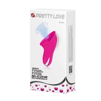  Pretty Love Isaac Csiklóizgató vibrátor 7 féle vibráló és szívó funkcióval (Pink)