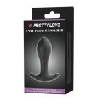 Pretty Love Anal Plug Massager - Anál vibrátor (Fekete)