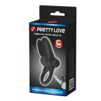   Pretty Love Vibrant Penis Ring 2 - Vibrációs péniszgyűrű (Fekete)