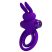 Pretty Love Vibrant Penis Ring 3 - Vibrációs péniszgyűrű - dupla gyűrűvel (Lila)
