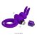 Pretty Love Vibrant Penis Ring 3 - Vibrációs péniszgyűrű - dupla gyűrűvel (Lila)