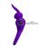 Pretty Love Vibrant Penis Ring 3 - Vibrációs péniszgyűrű - dupla gyűrűvel (Lila)