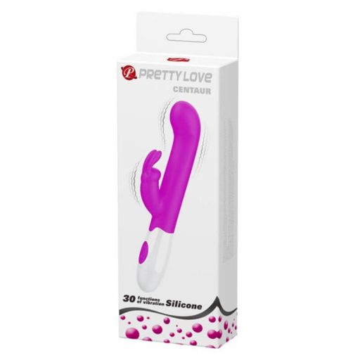 Pretty Love Centaur - nyuszis csiklókaros G-pont vibrátor (pink)