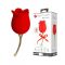 Pretty Love Rose Lover - nyelves 2in1 csikló vibrátor (piros)