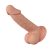 Beautiful Zebulon 7,6 inch - Letapasztható - herés - vízálló élethű dildó - 19,4 cm (Bőrszínű)