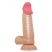 Pretty Love Duvall 7.6 inch - Tapadókorongos élethű állítható puha dildó herékkel - 19,4cm (Bőrszínű)