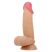 Pretty Love Duvall 7.6 inch - Tapadókorongos élethű állítható puha dildó herékkel - 19,4cm (Bőrszínű)