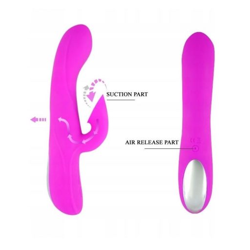 Pretty Love Desirable Flirt Újratölthető USB-s Csiklókaros szilikon vibrátor 12 féle szívó és 12 féle vibrációs funkcióval
