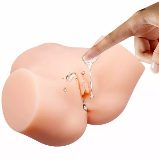 Crazy Bull - élethű, vibrációs műpopsi maszturbátor (natúr)