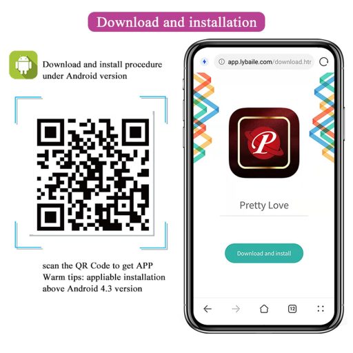 Pretty Love - Jayleen App-os Okos vibrátor 12 féle vibrációval 