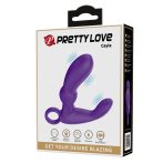   Pretty Love Cayla - Kétmotoros akkumulátoros prosztata vibrátor (Lila)