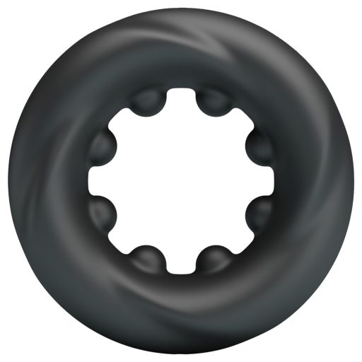 Crazy Bull - stimuláló péniszgyűrű (fekete)