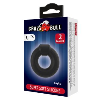 Crazy Bull Kayke péniszgyűrű (fekete)