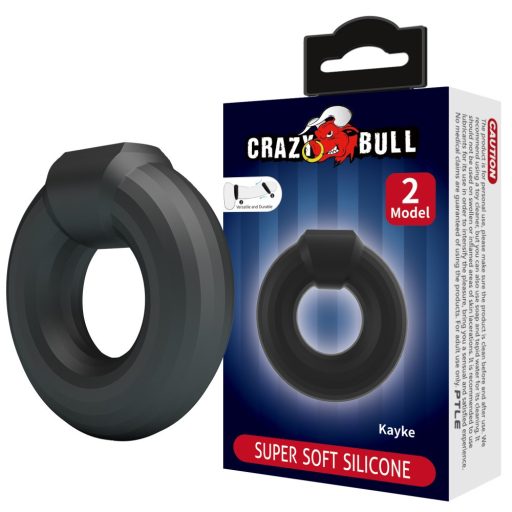 Crazy Bull Kayke péniszgyűrű (fekete)