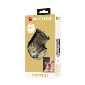 Pretty Love - pénisz- és heregyűrű (fekete)